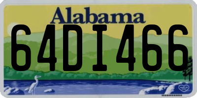 AL license plate 64DI466
