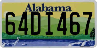 AL license plate 64DI467