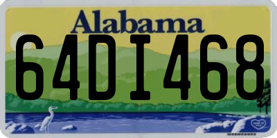 AL license plate 64DI468