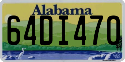 AL license plate 64DI470