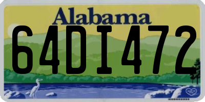 AL license plate 64DI472