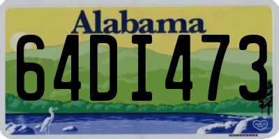 AL license plate 64DI473