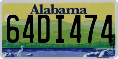 AL license plate 64DI474