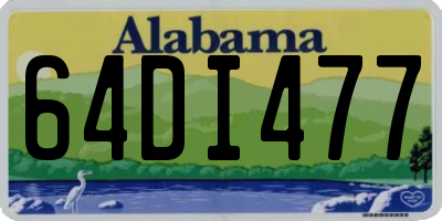 AL license plate 64DI477