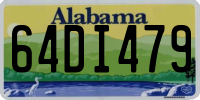 AL license plate 64DI479
