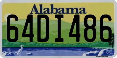 AL license plate 64DI486