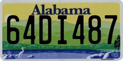 AL license plate 64DI487