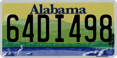 AL license plate 64DI498