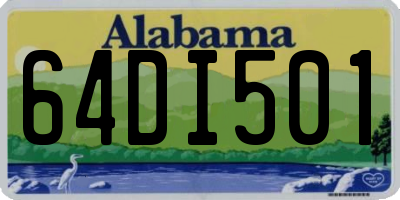 AL license plate 64DI501