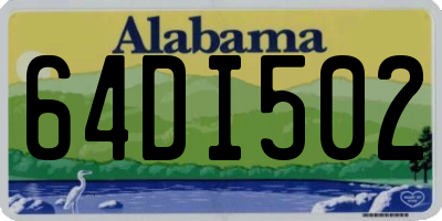 AL license plate 64DI502