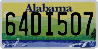 AL license plate 64DI507
