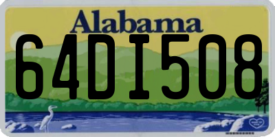 AL license plate 64DI508