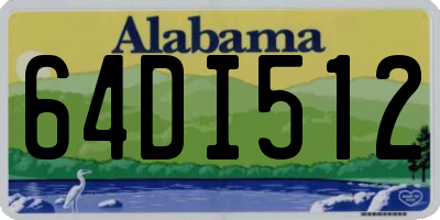 AL license plate 64DI512