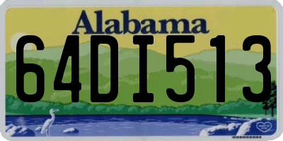 AL license plate 64DI513