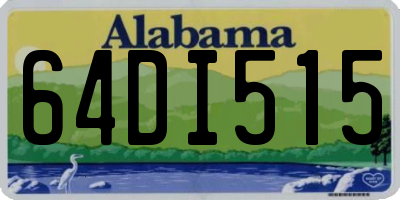 AL license plate 64DI515