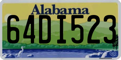 AL license plate 64DI523