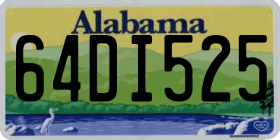 AL license plate 64DI525