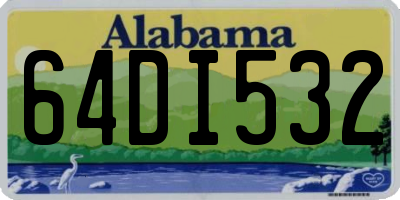 AL license plate 64DI532