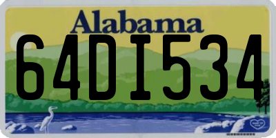 AL license plate 64DI534