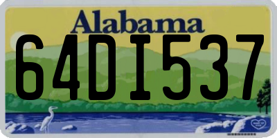 AL license plate 64DI537