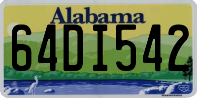 AL license plate 64DI542