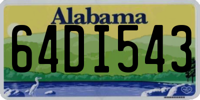 AL license plate 64DI543