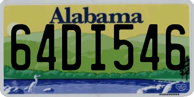 AL license plate 64DI546