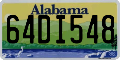 AL license plate 64DI548