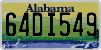 AL license plate 64DI549