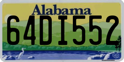 AL license plate 64DI552