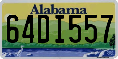 AL license plate 64DI557