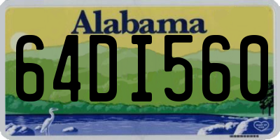 AL license plate 64DI560