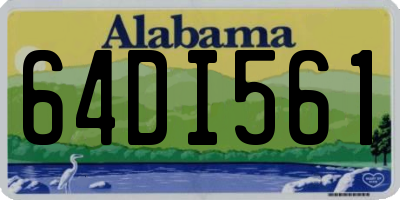 AL license plate 64DI561