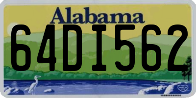 AL license plate 64DI562