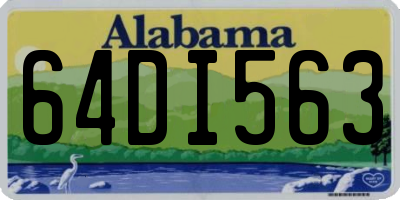 AL license plate 64DI563