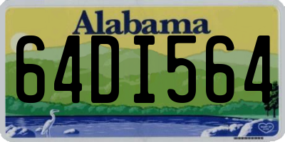 AL license plate 64DI564