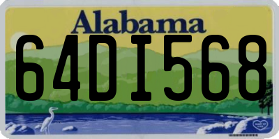 AL license plate 64DI568