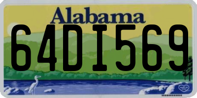 AL license plate 64DI569