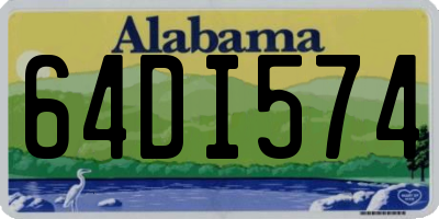 AL license plate 64DI574