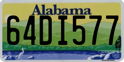 AL license plate 64DI577