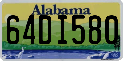 AL license plate 64DI580