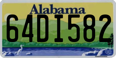 AL license plate 64DI582