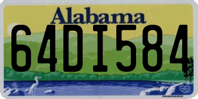 AL license plate 64DI584