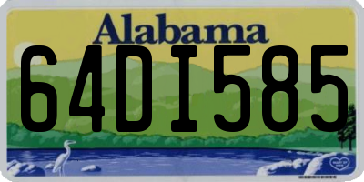 AL license plate 64DI585