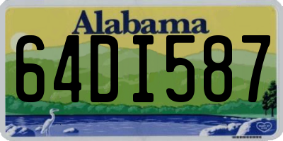 AL license plate 64DI587