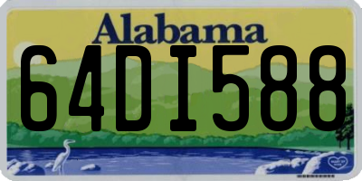 AL license plate 64DI588