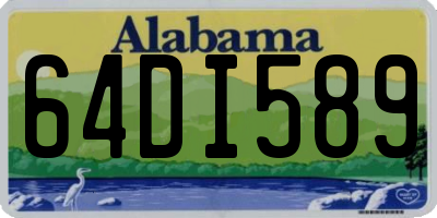 AL license plate 64DI589