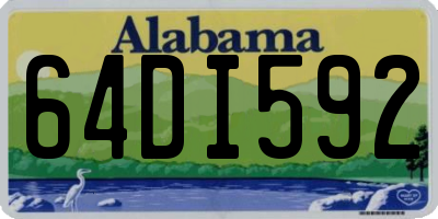 AL license plate 64DI592