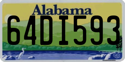 AL license plate 64DI593