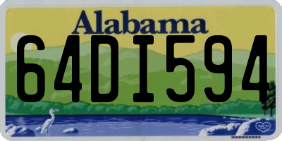 AL license plate 64DI594